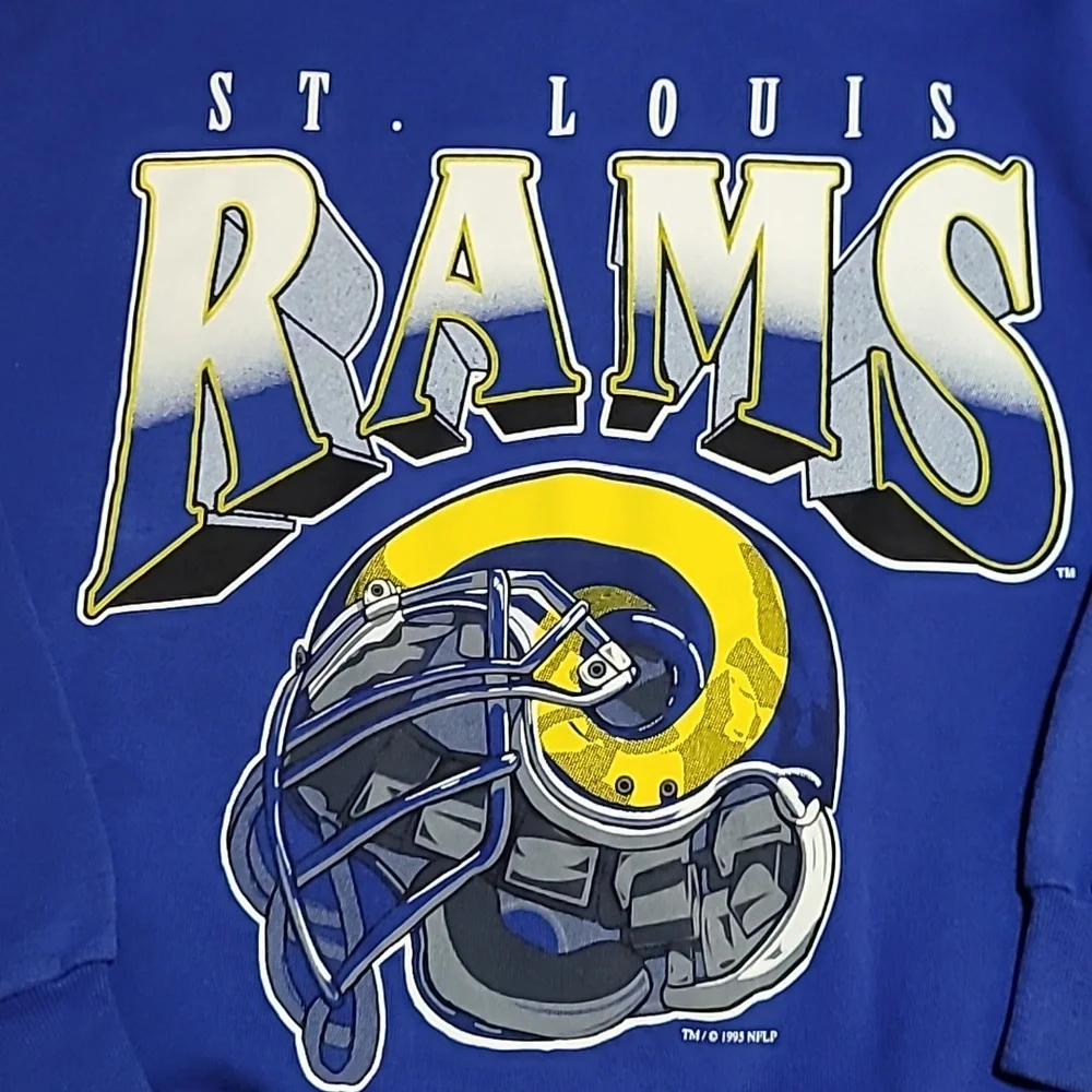 Vintage 90's St. Louis Rams crewneck sweatshirt. - Picture 3 of 6